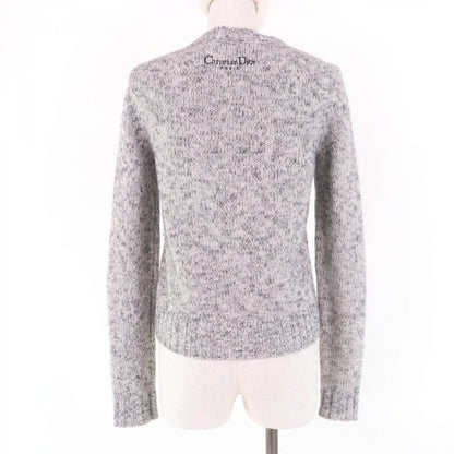 Christian Dior knit 344S57XM141 Main: 86% cashmere, Main: 5% alpaca, Main: 5% mohair, Main: 4% nylon, Part: 100% cotton gray Etoile de Voyage Women 38