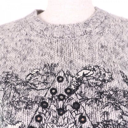 Christian Dior knit 344S57XM141 Main: 86% cashmere, Main: 5% alpaca, Main: 5% mohair, Main: 4% nylon, Part: 100% cotton gray Etoile de Voyage Women 38