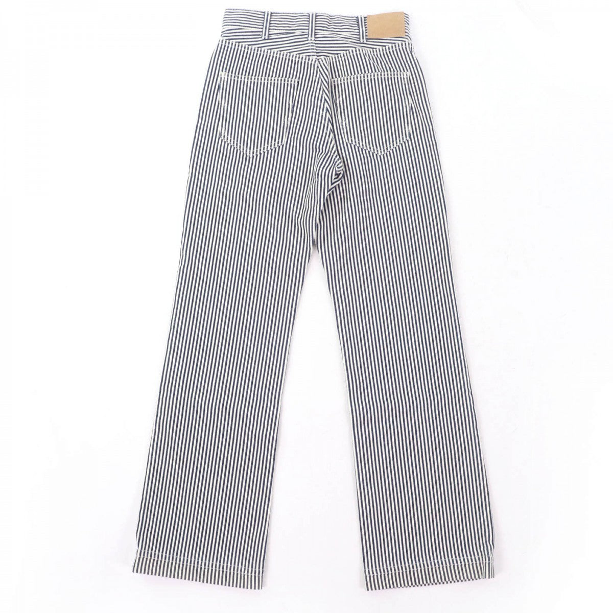 CELINE Denim pants Main: 100% cotton Navy Ivory Women 26