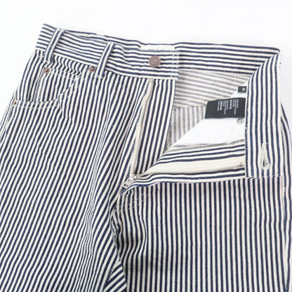 CELINE Denim pants Main: 100% cotton Navy Ivory Women 26