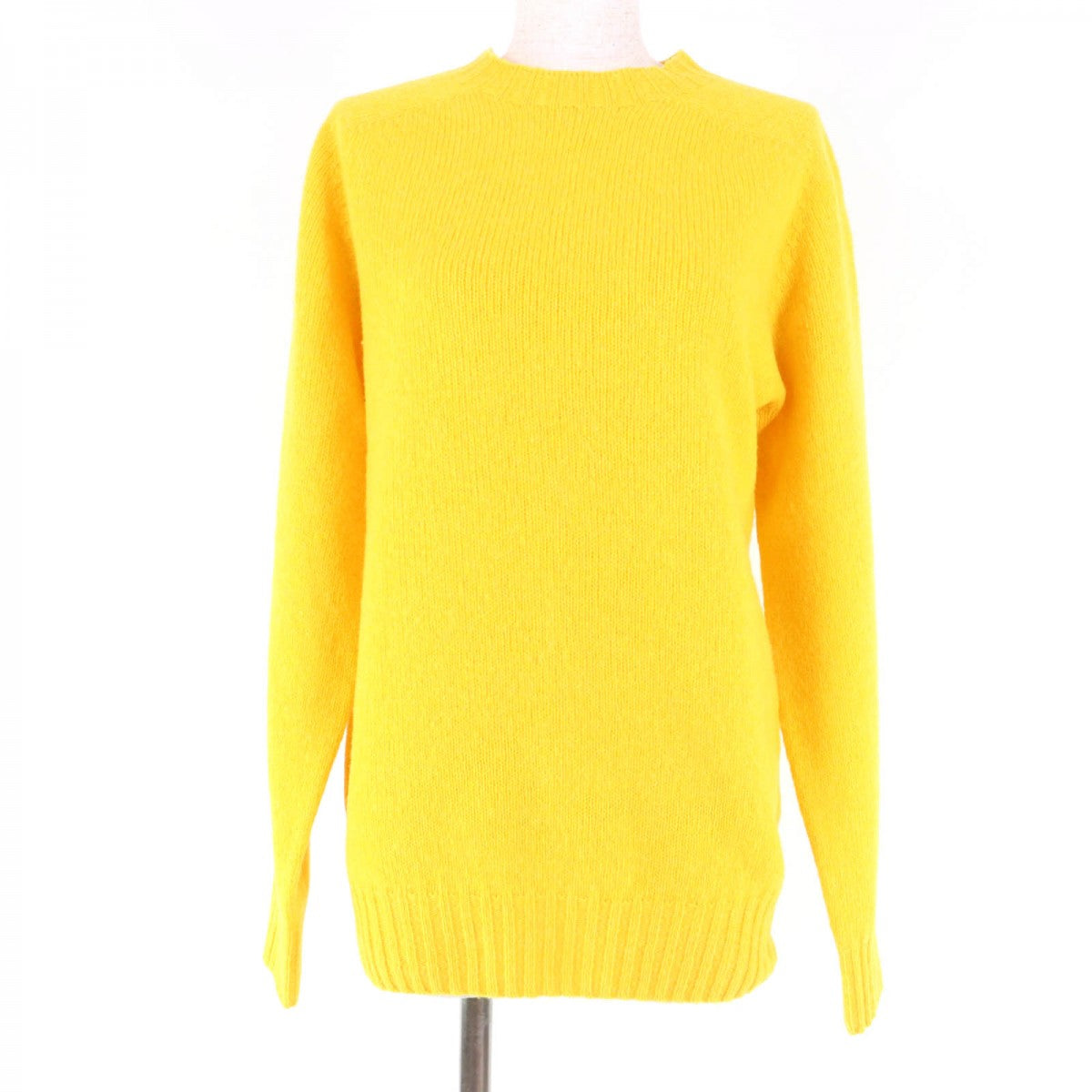 CELINE knit 2 3GO0/799A Main: 100% wool yellow Women XS