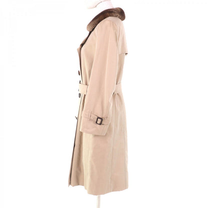 BURBERRY LONDON trench coat FD249-633-42 Outer: 100% cotton, Part: Cowhide, Part: Rex, Lining: Cotton, Part: Polyester beige Women 9