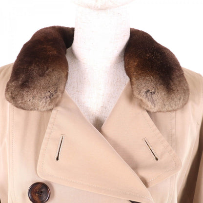 BURBERRY LONDON trench coat FD249-633-42 Outer: 100% cotton, Part: Cowhide, Part: Rex, Lining: Cotton, Part: Polyester beige Women 9