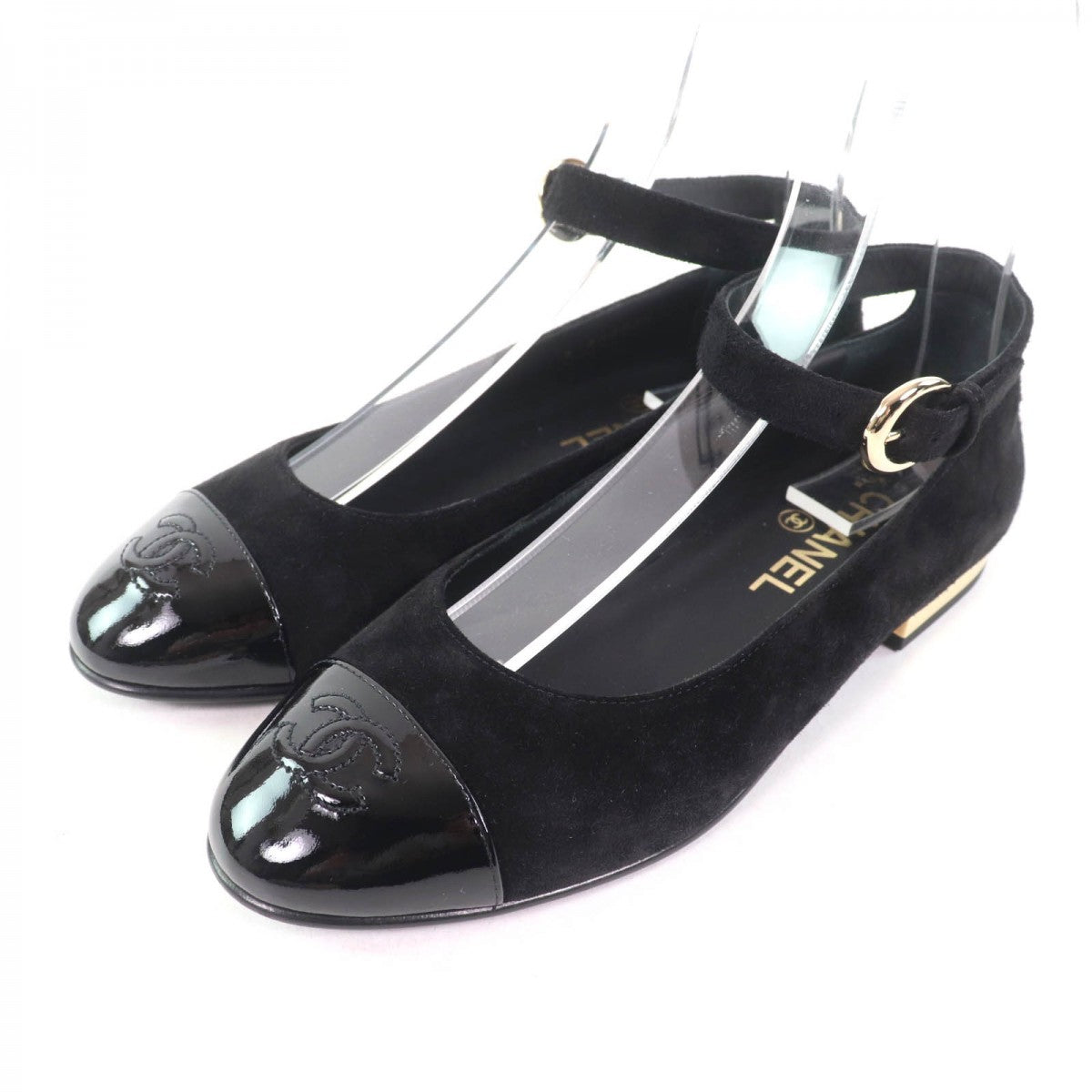 CHANEL pumps 24K G46024 Main: suede leather, part: patent leather black Women 37