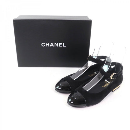 CHANEL pumps 24K G46024 Main: suede leather, part: patent leather black Women 37