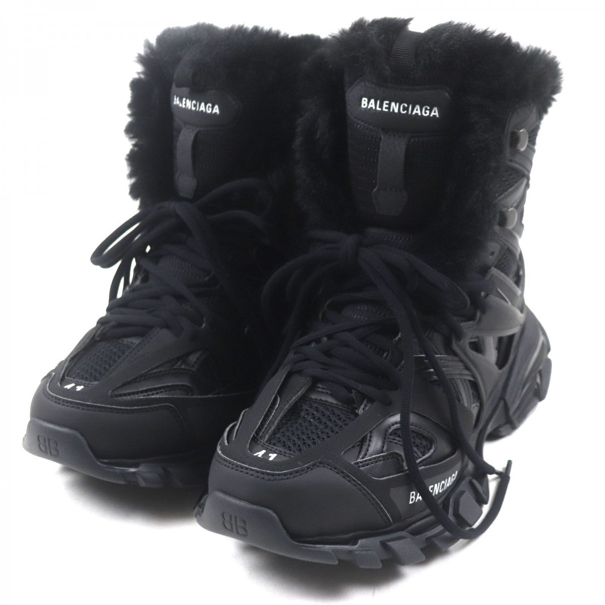 BALENCIAGA High cut sneakers 668557 Main: Leather, Main: Rubber, Part: black Track Hike High mens 41