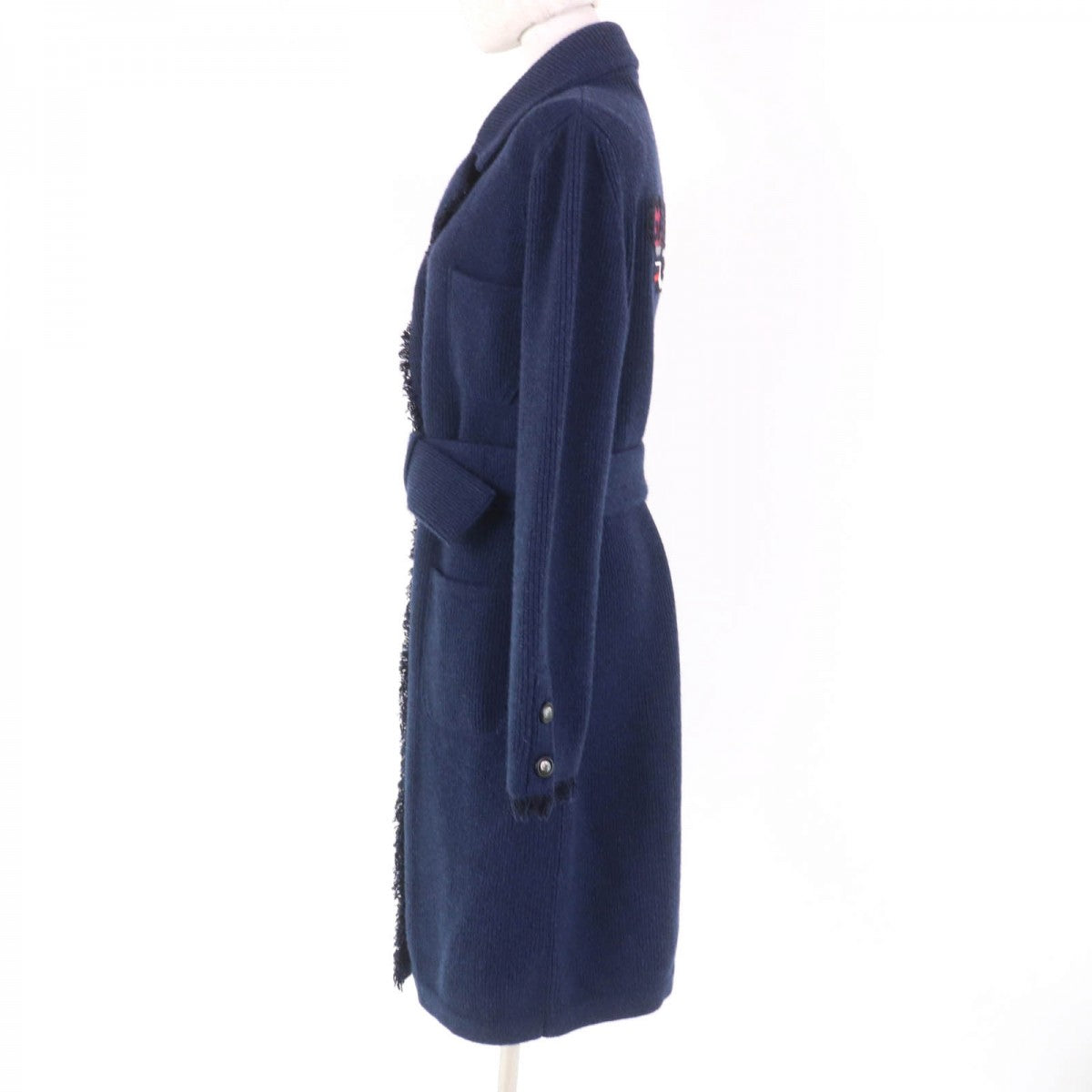 CHANEL coat 17B P57290K07490 Main: 100% cashmere Navy GABRIELLE COCO Women 38