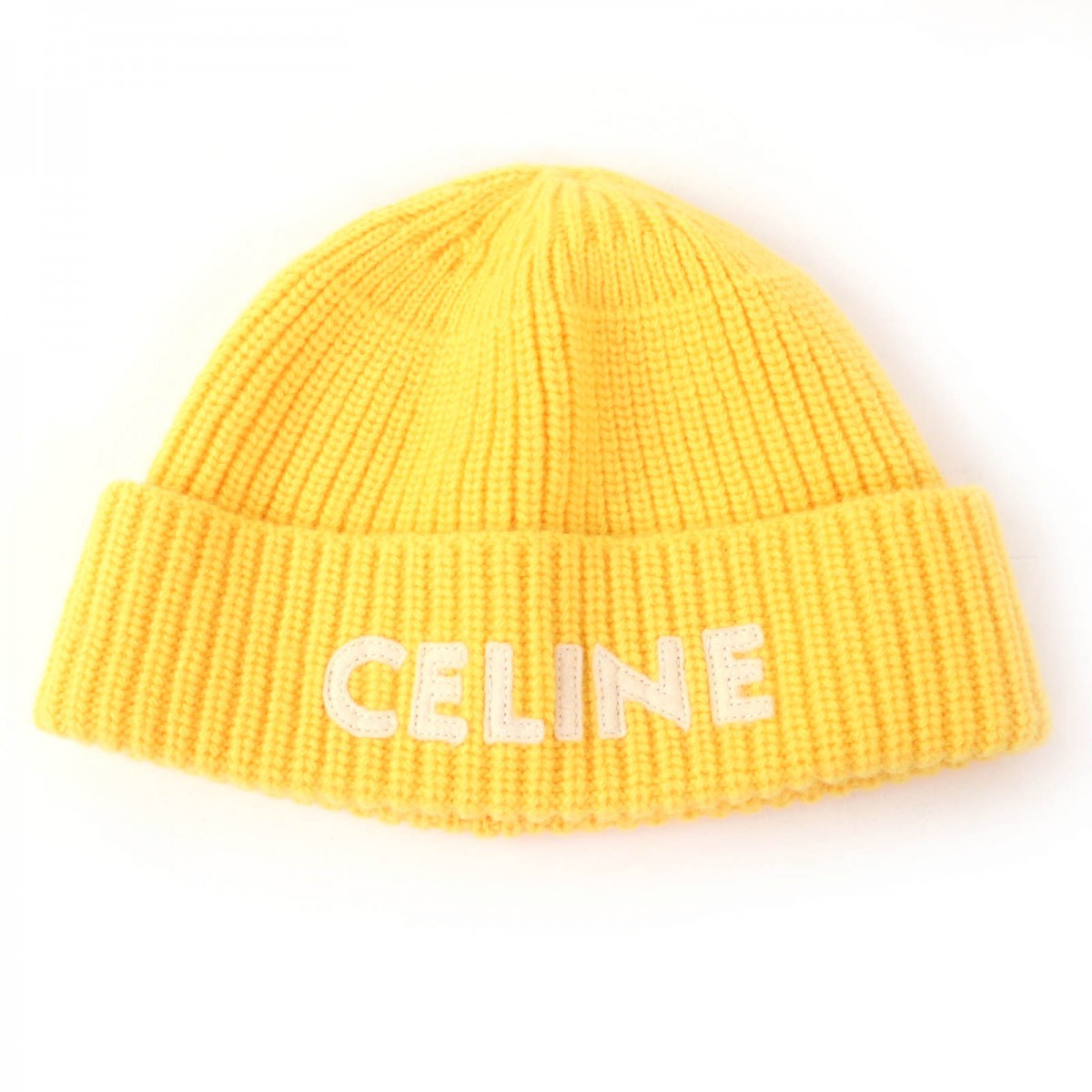 CELINE Knit cap 2A61W535Q Main: Wool yellow Women