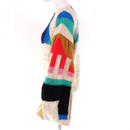 CHANEL knit 19A P61696 Main: 67% cashmere, Main: 17% polyester, Main: 6% silk, Main: 5% mohair, Main: 3% polyamide Beige multicolor Women 38