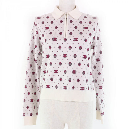 CHANEL knit P74276K10699 Main: 60% silk, Main: 22% cotton, Main: 15% viscose, Main: 3% polyester Ivory pink Women 36