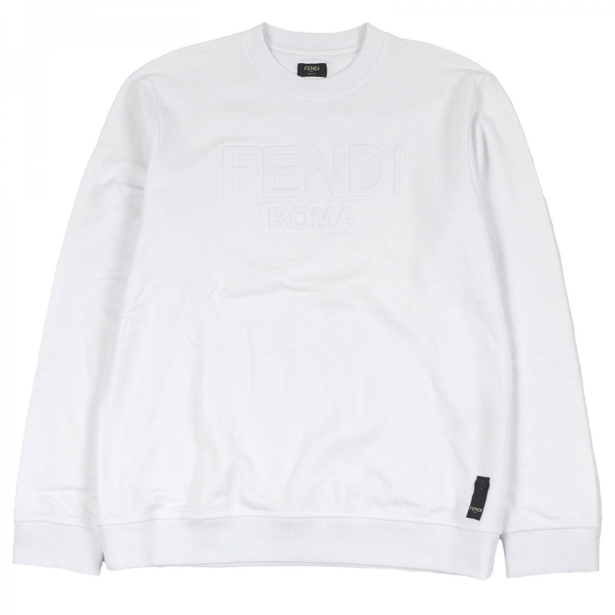FENDI sweat FY1079 Main: 100% cotton, part: 97% cotton, part: 3% polyurethane white mens XL