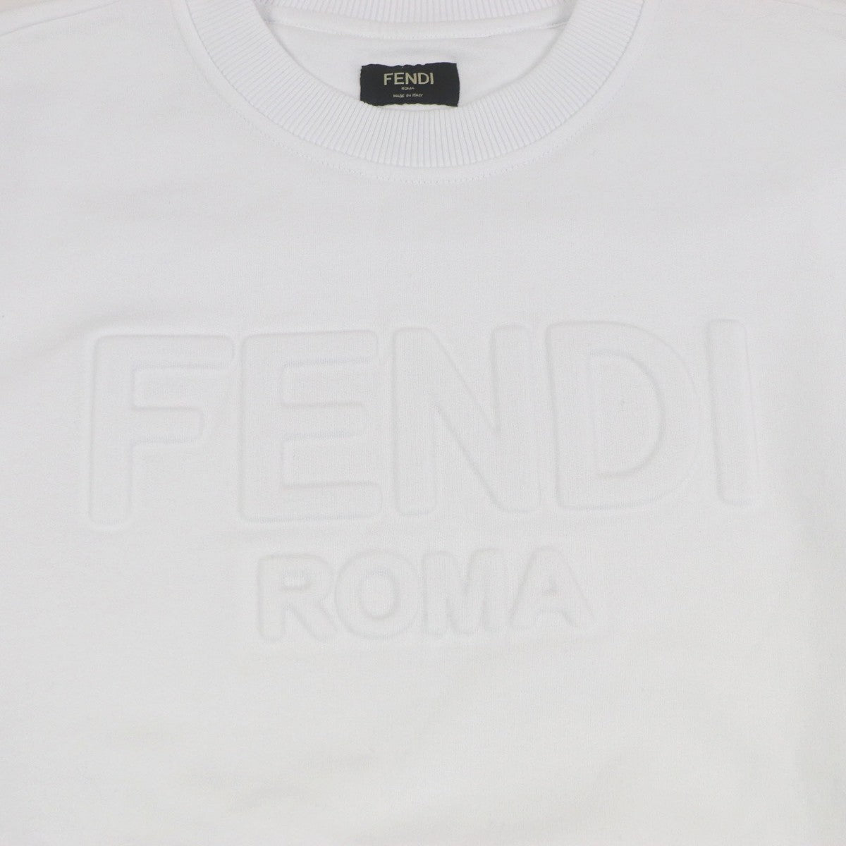 FENDI sweat FY1079 Main: 100% cotton, part: 97% cotton, part: 3% polyurethane white mens XL
