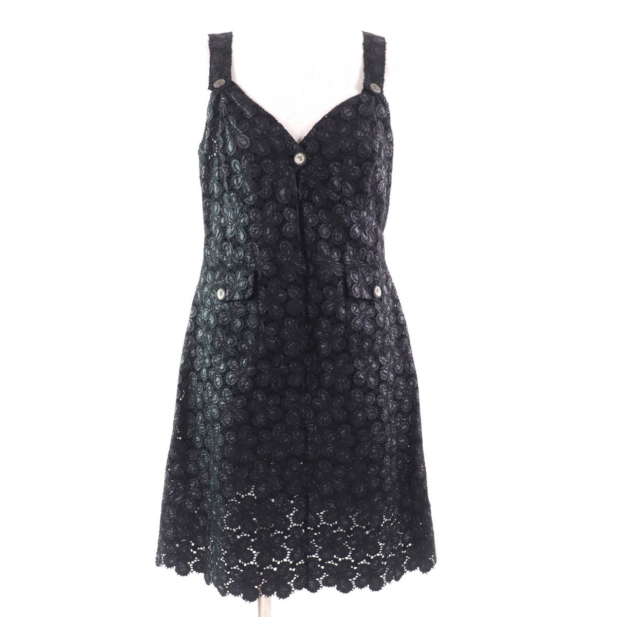 CHANEL one piece 08A P33424 polyester black 42