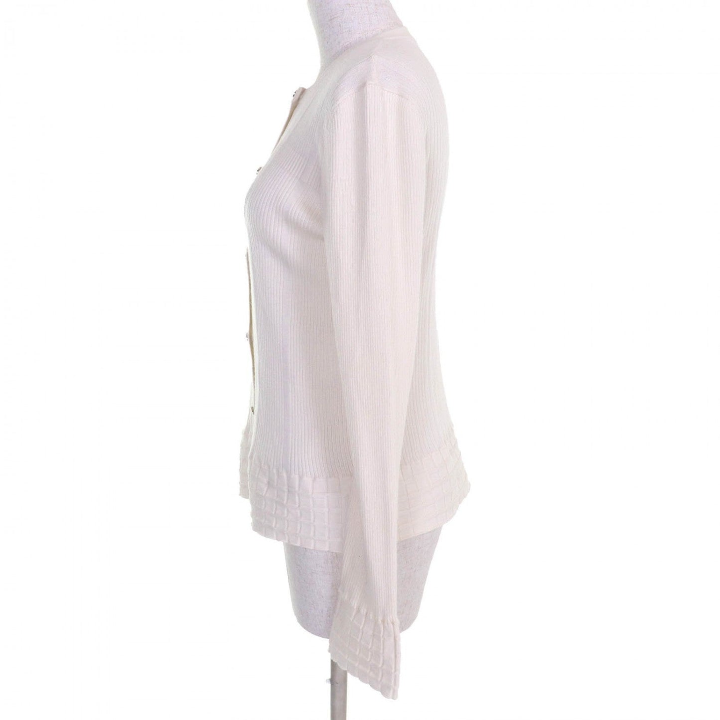 CHANEL cardigan P78678 cashmere white 42