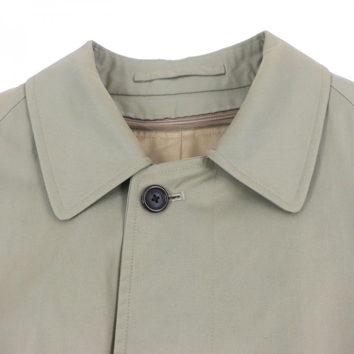 BURBERRY LONDON Stainless collar coat Main: 100% wool, Lining: cotton, Sleeve lining: polyester, Liner: 90% wool, Liner: 10% cashmere khaki mens 94-175-6