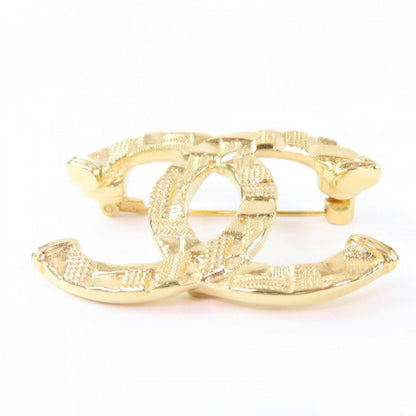 CHANEL Brooch ABB103 B23A Gold Plated gold Women