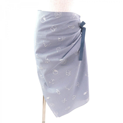 FENDI skirt FQ7486 cotton White blue 38