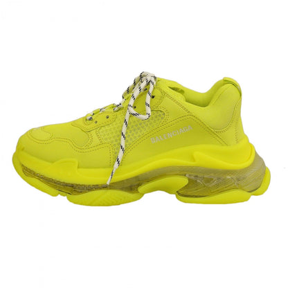 BALENCIAGA sneakers 541624 leather Neon yellow TRIPLE-S Triple S 27.5