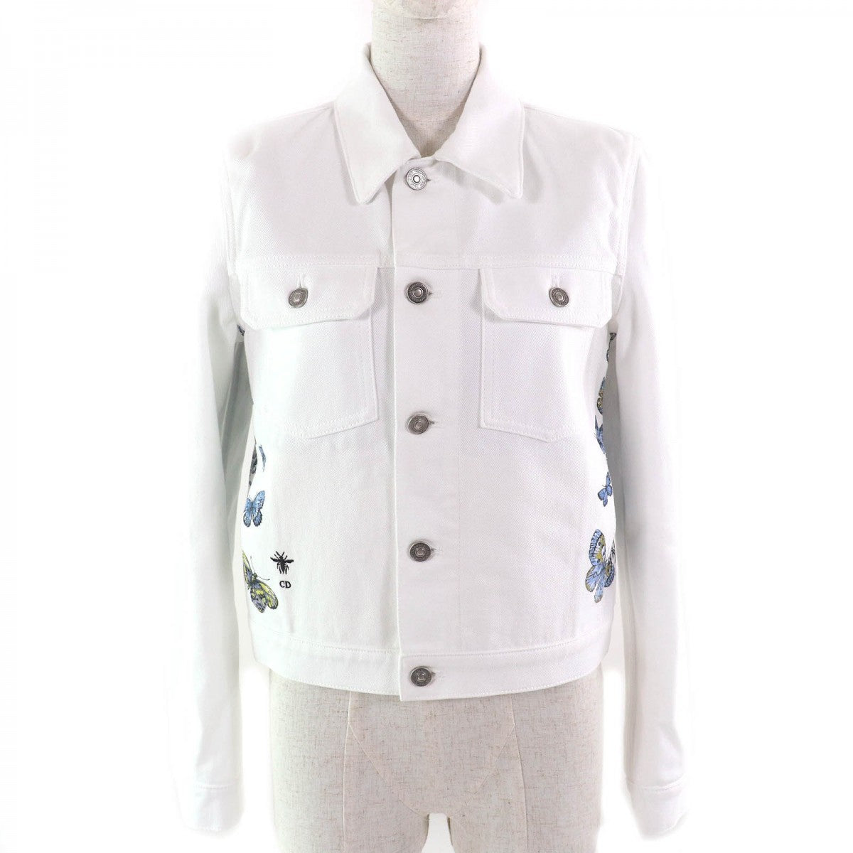 Christian Dior Denim Jacket 4122V11A3069 Main: 100% cotton White Blue type Around the World Women 36
