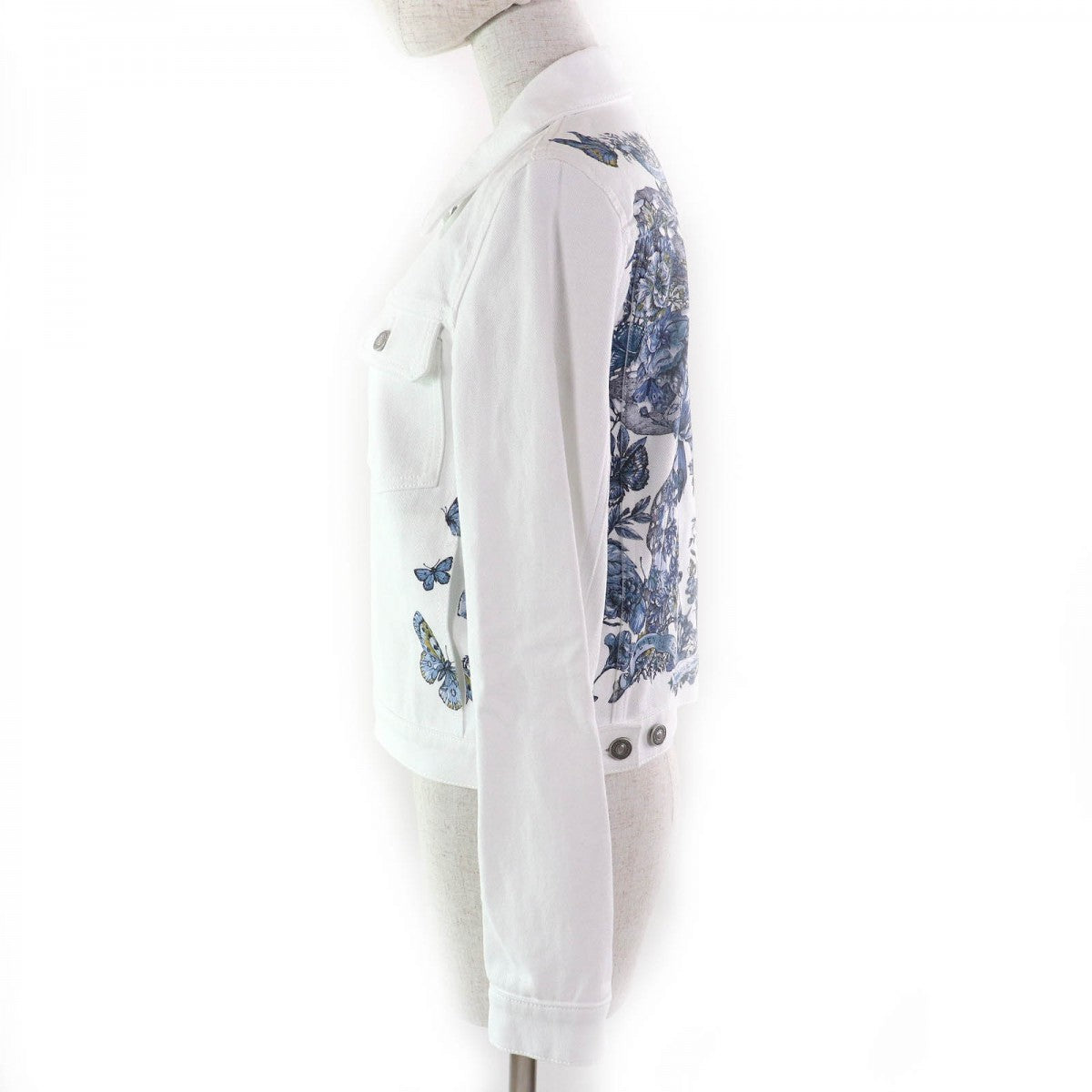 Christian Dior Denim Jacket 4122V11A3069 Main: 100% cotton White Blue type Around the World Women 36