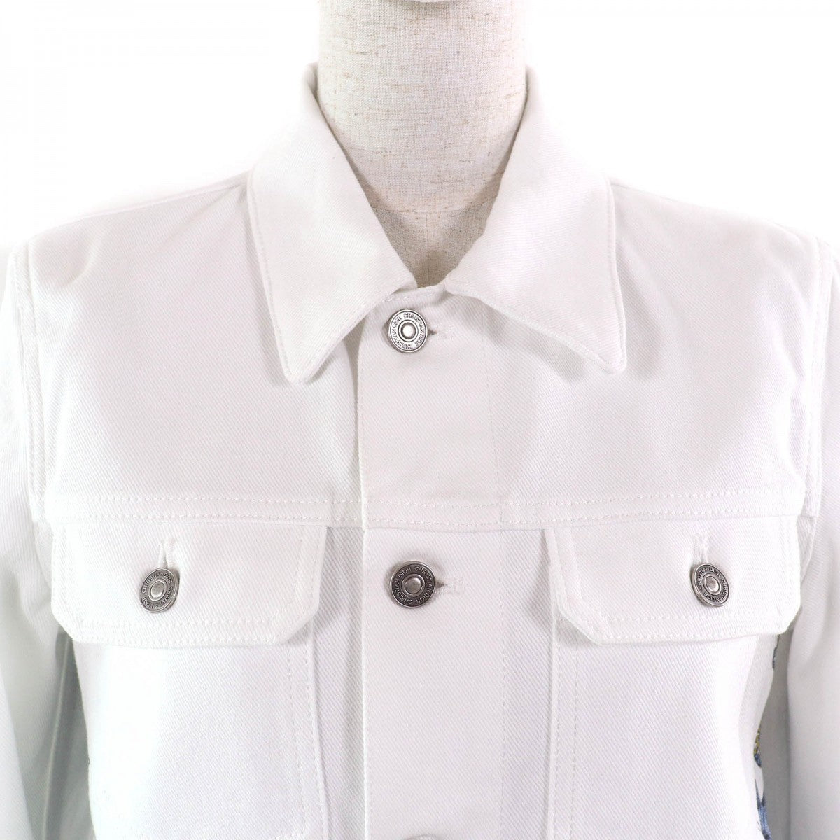Christian Dior Denim Jacket 4122V11A3069 Main: 100% cotton White Blue type Around the World Women 36