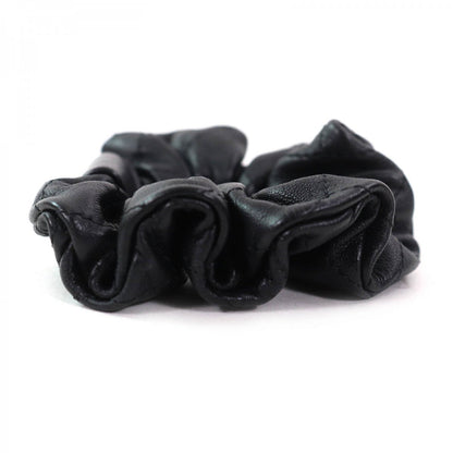 CHANEL hair accessory A21K leather black