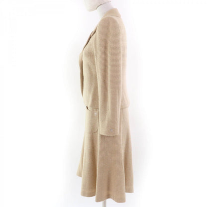 CHANEL setup 02C P18870V10901 Main: 75% wool, Main: 20% rayon, Main: 5% nylon, Lining: 95% silk, Lining: 5% spandex beige Women 38