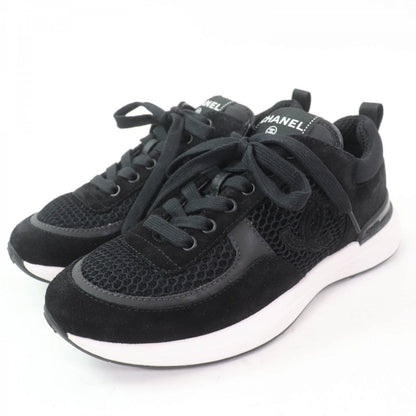 CHANEL Low cut sneakers 22P G38800 Main: Suede leather black Women 36