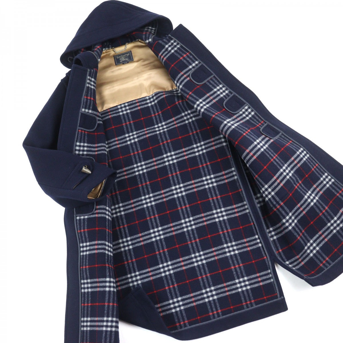 BURBERRY Duffel coat WV492-007-32 Outer: 100% wool, lining: cupra Navy mens L