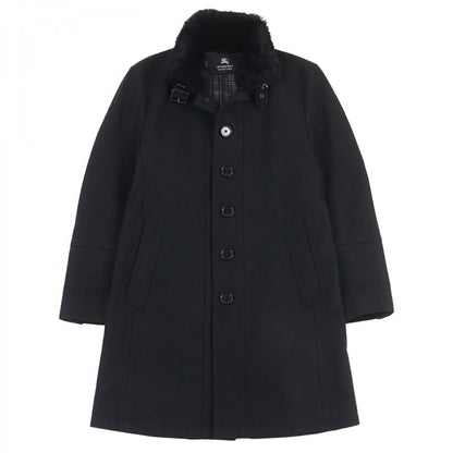 BURBERRY BLACK LABEL coat D1B93-206-09 Outer material: 75% wool, Outer material: 20% nylon, Outer material: 5% cashmere, Fur: rabbit, Part: cowhide black mens L