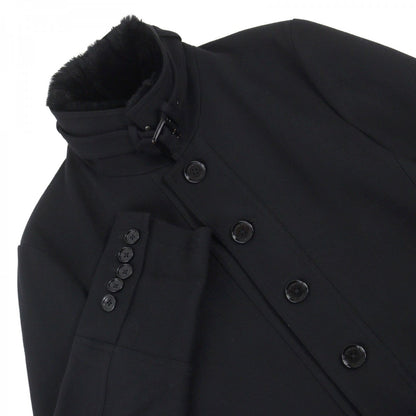 BURBERRY BLACK LABEL coat D1B93-206-09 Outer material: 75% wool, Outer material: 20% nylon, Outer material: 5% cashmere, Fur: rabbit, Part: cowhide black mens L