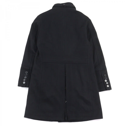 BURBERRY BLACK LABEL coat D1B93-206-09 Outer material: 75% wool, Outer material: 20% nylon, Outer material: 5% cashmere, Fur: rabbit, Part: cowhide black mens L