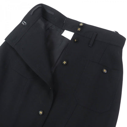 CHANEL Tight Skirt P04919 Outer: 100% wool, Lining: 100% silk black Women 36