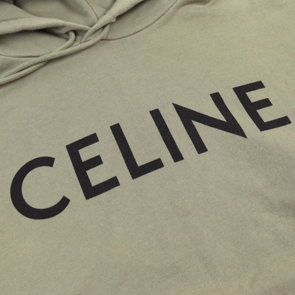 CELINE Hoodie 2Y321670Q Outer: 100% cotton, part: 96% cotton, part: 4% polyurethane khaki mens XS