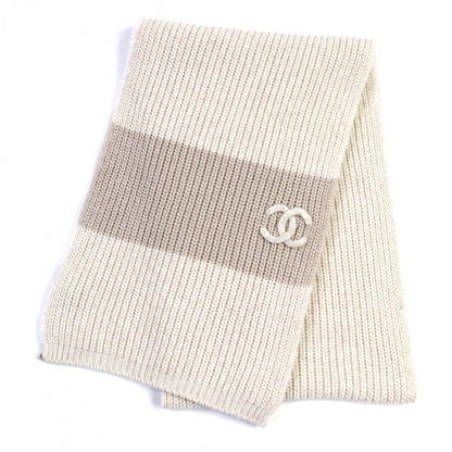 CHANEL Scarf 24A cashmere Beige type