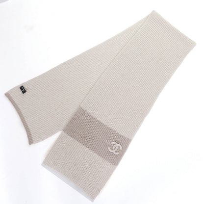 CHANEL Scarf 24A cashmere Beige type