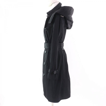 BURBERRY trench coat 8006111 Main: 100% polyester, Lining: 100% polyester, Part: 100% polyester, Part: Calf leather black Women 38