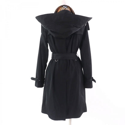 BURBERRY trench coat 8006111 Main: 100% polyester, Lining: 100% polyester, Part: 100% polyester, Part: Calf leather black Women 38