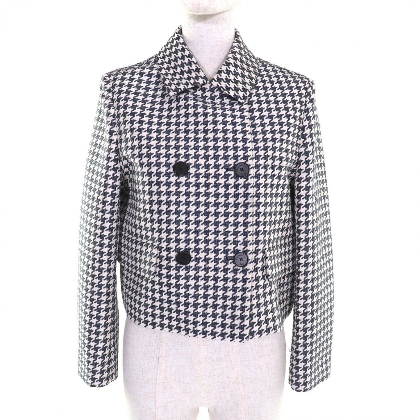 Christian Dior Jacket 211V07A3486 cotton Navy Ivory 40
