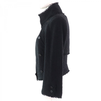 CHANEL Jacket 06P P27993 silk black 38