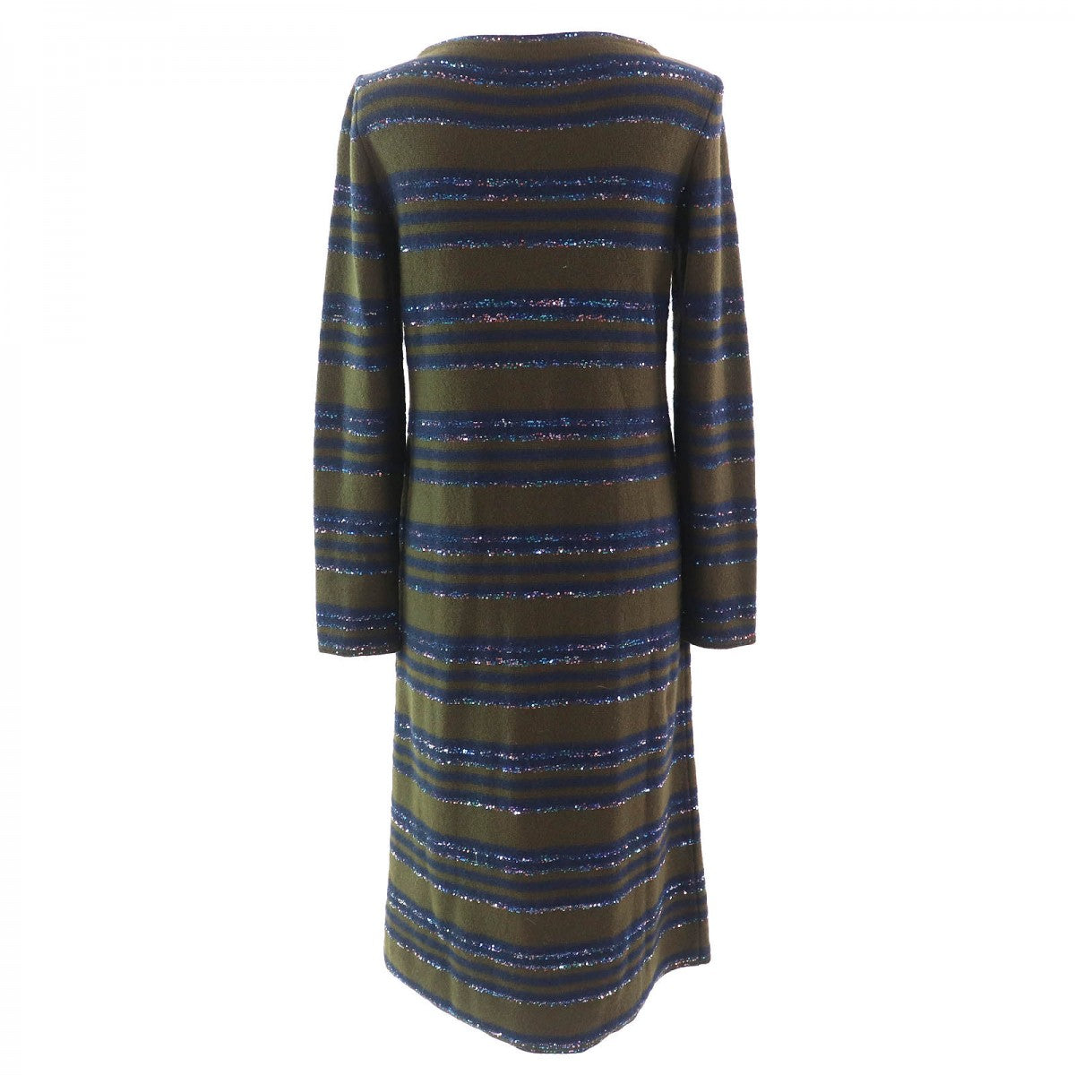 CHANEL one piece P62936 cashmere Khaki Navy 38