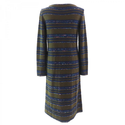 CHANEL one piece P62936 cashmere Khaki Navy 38