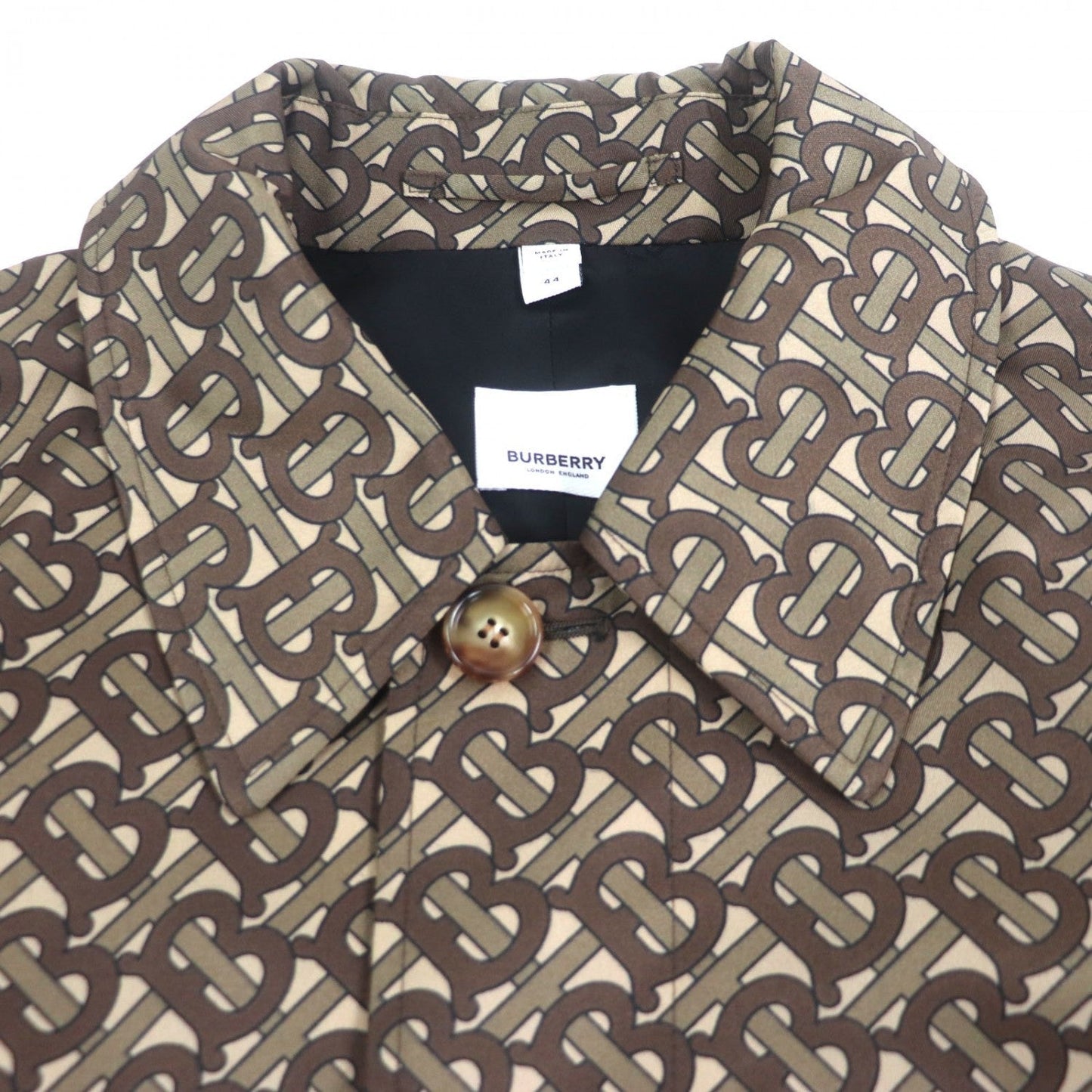 BURBERRY Stainless collar coat 8018265 Nylon Brown 44