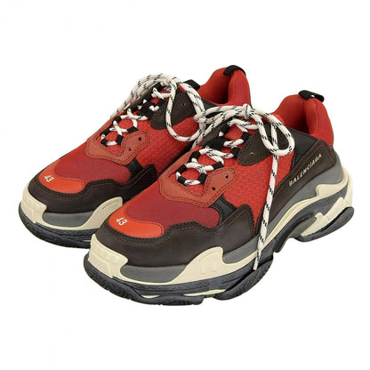 BALENCIAGA sneakers 516440 leather Red TRIPLE-S Triple S 28.5