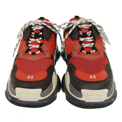 BALENCIAGA sneakers 516440 leather Red TRIPLE-S Triple S 28.5