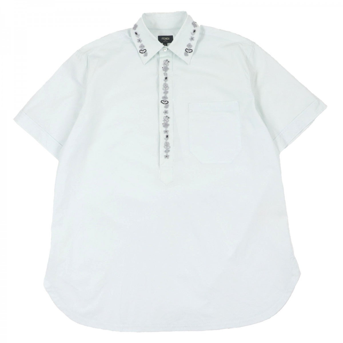FENDI Short sleeve shirt F51076 cotton mint 39