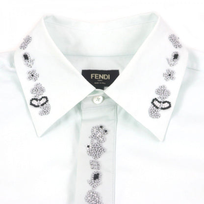 FENDI Short sleeve shirt F51076 cotton mint 39