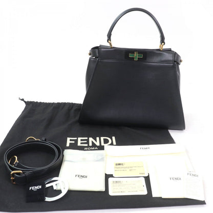 FENDI Handbag 8BN290 Nappa leather black Peek-a-boo regular