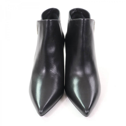 CELINE short boots leather black 35