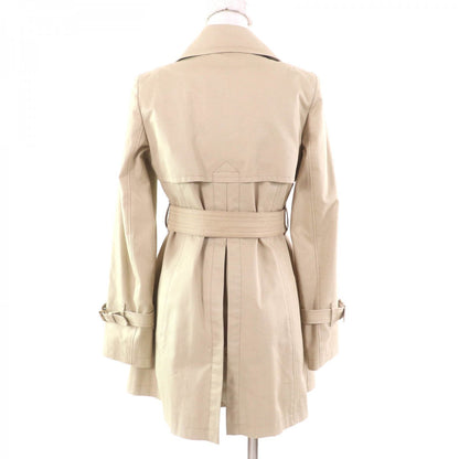 BURBERRY BLUE LABEL trench coat FR11-697 cotton beige 40